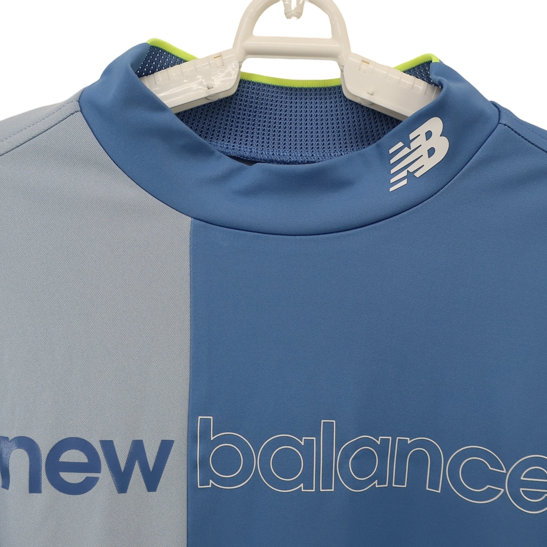 New Balance golf(ニューバランスゴルフ) 半袖モックネックシャツ 水色 メンズ 7 012-4166011 A