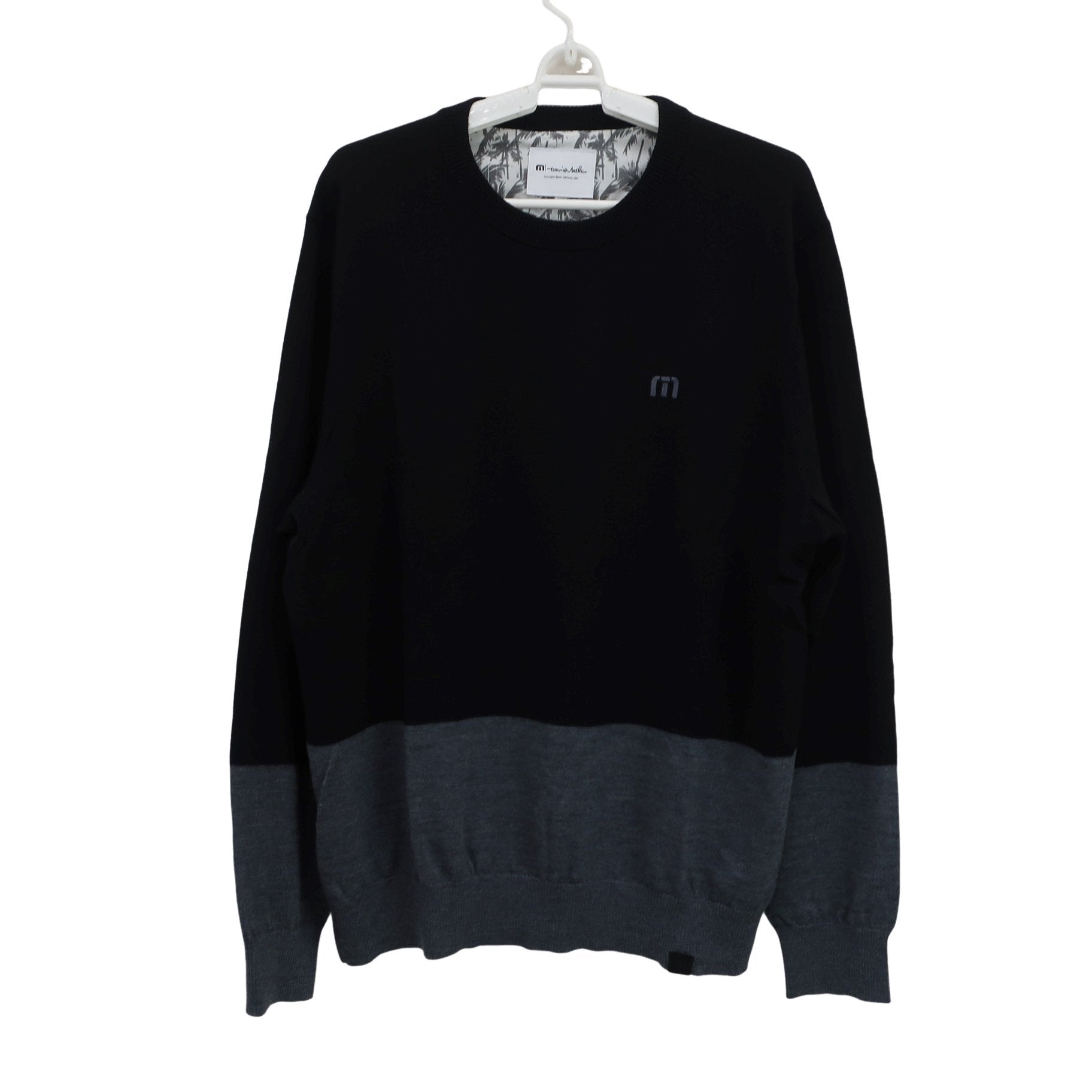 Travis Mathew 薄手セーター 黒グレー メンズ 2XL A