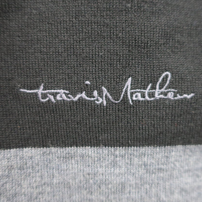 Travis Mathew 薄手セーター 黒グレー メンズ 2XL A