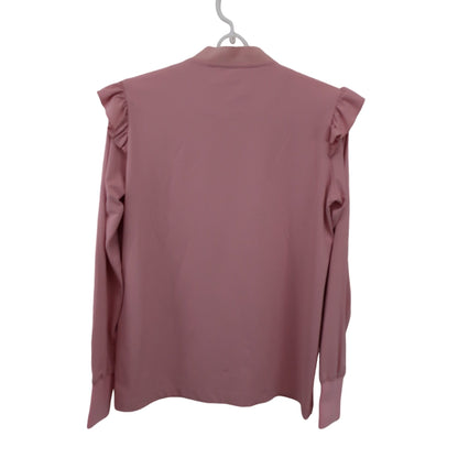 M.U SPORTS(エムユースポーツ) 長袖ポロシャツ ピンク レディース 42 N