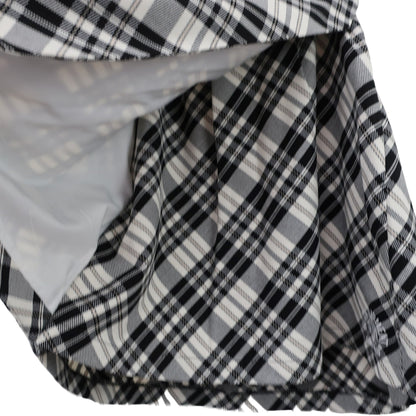HORN GARMENT スカート 白黒チェック レディース 38 A