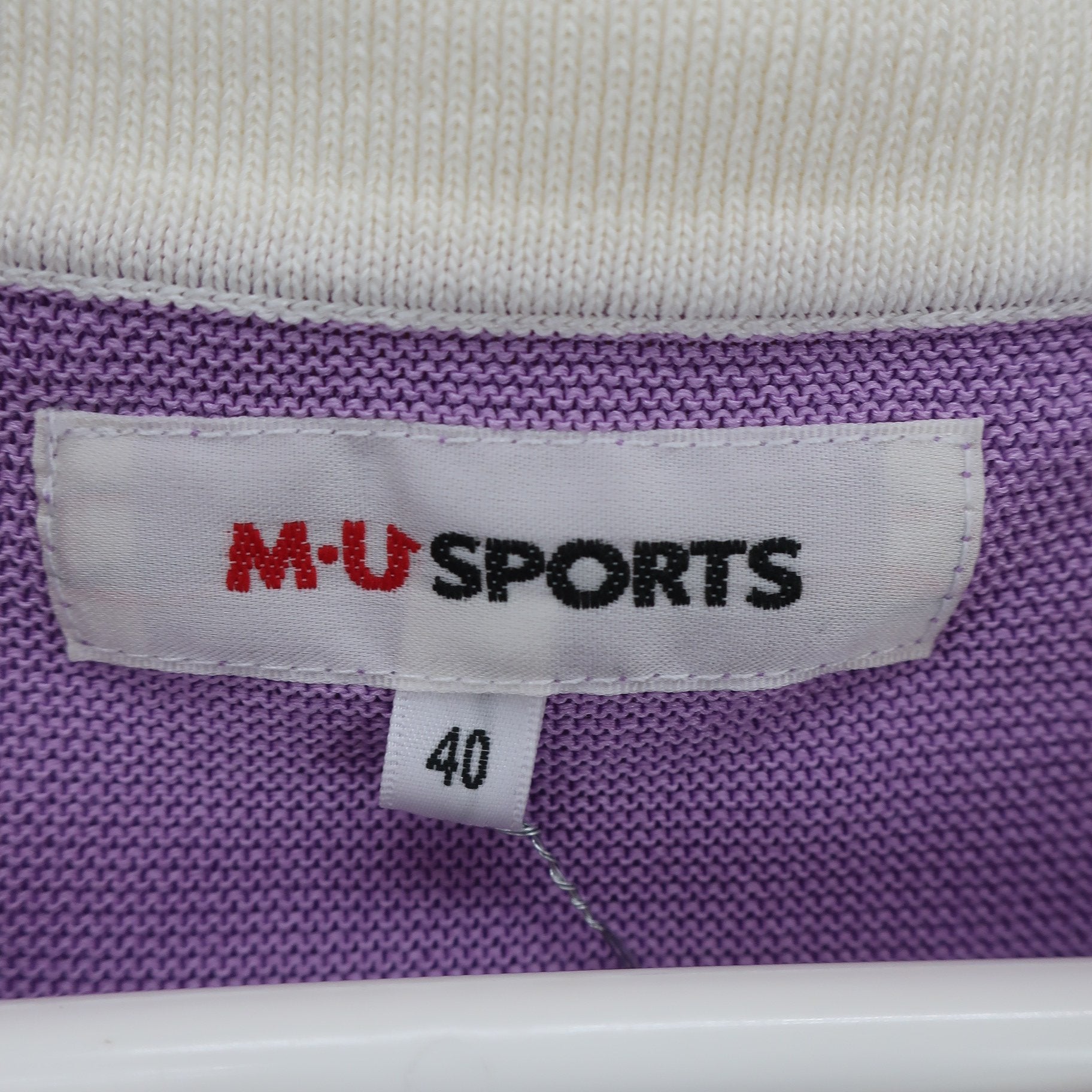 M.U SPORTS(エムユースポーツ) ポロシャツ 紫 レディース 40 A