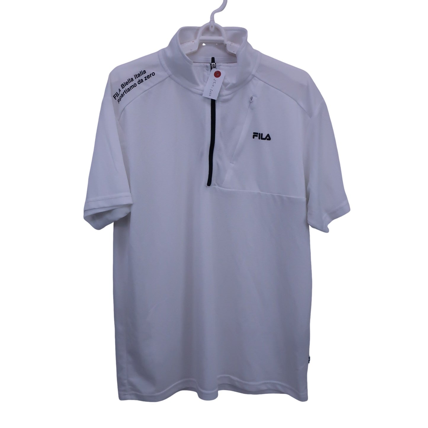 FILA GOLF(フィラゴルフ) ハーフジップシャツ 白 メンズ XL A