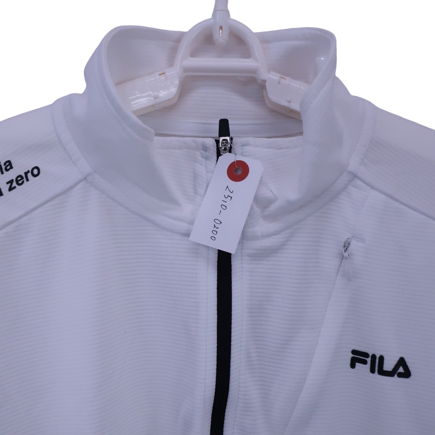 FILA GOLF(フィラゴルフ) ハーフジップシャツ 白 メンズ XL A