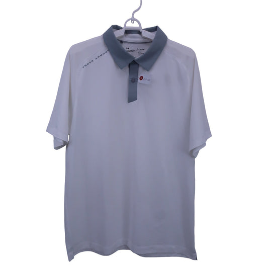UNDER ARMOUR(アンダーアーマー) ポロシャツ 白 メンズ XL A
