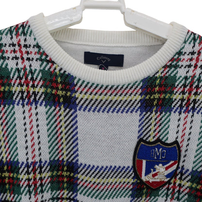 Callaway(キャロウェイ) セーター 白カラフルチェック レディース M 241-7260802 B