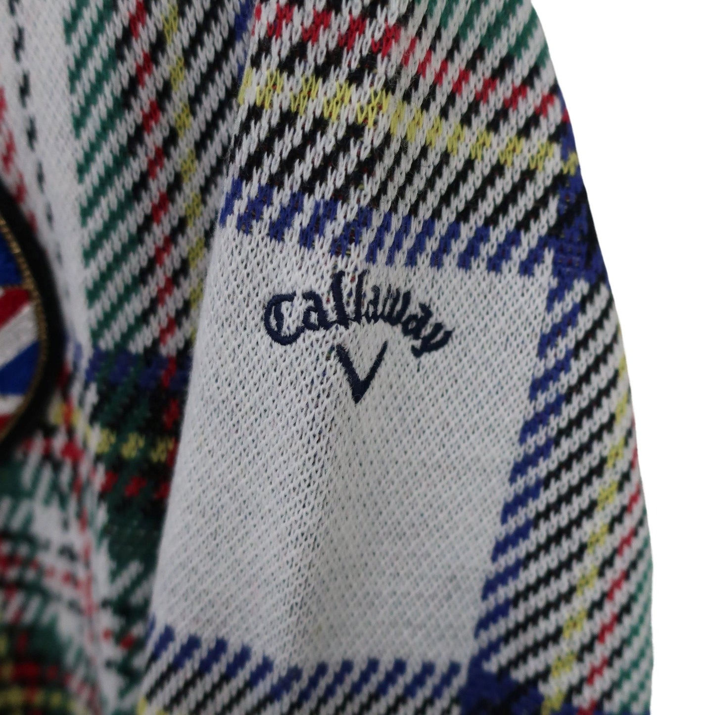 Callaway(キャロウェイ) セーター 白カラフルチェック レディース M 241-7260802 B