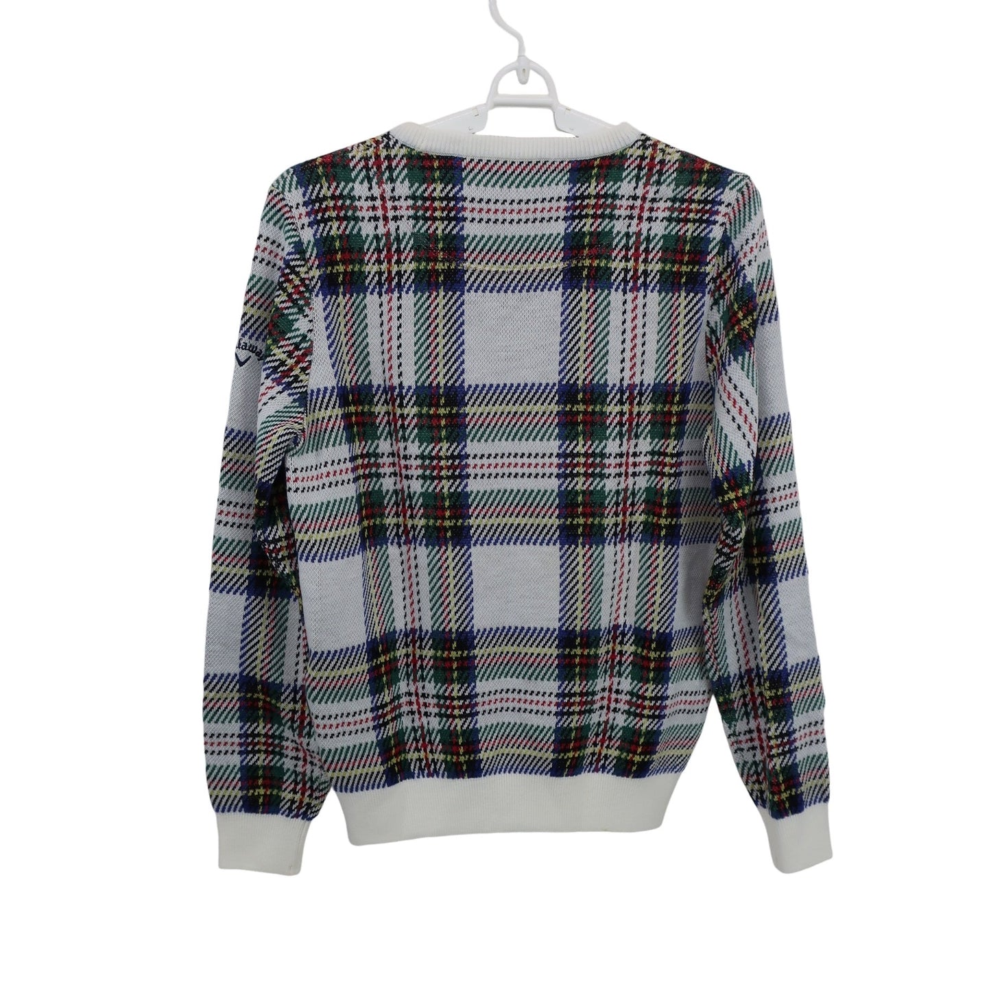 Callaway(キャロウェイ) セーター 白カラフルチェック レディース M 241-7260802 B