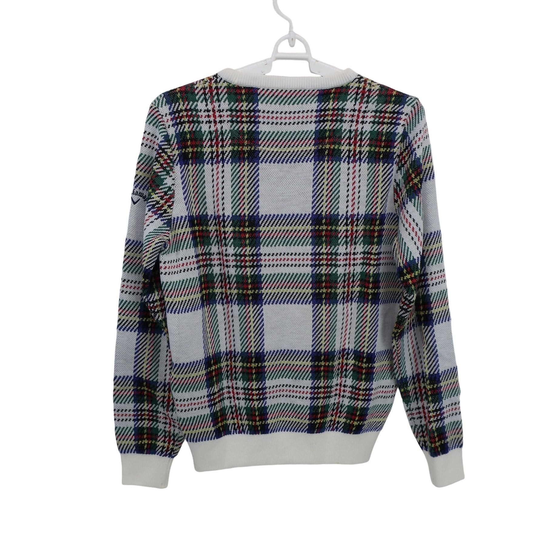 Callaway(キャロウェイ) セーター 白カラフルチェック レディース M 241-7260802 B