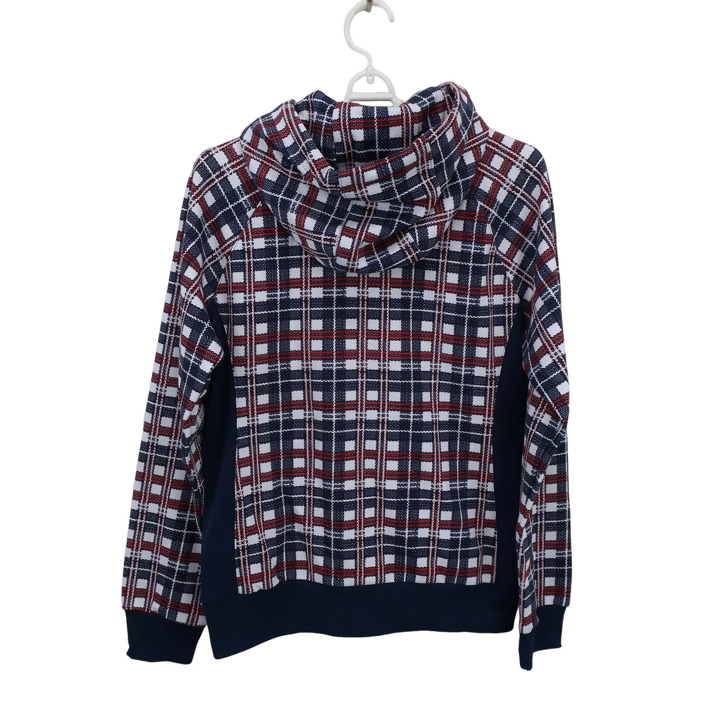 FILA GOLF(フィラゴルフ) パーカー 白ネイビー赤チェック レディース M A