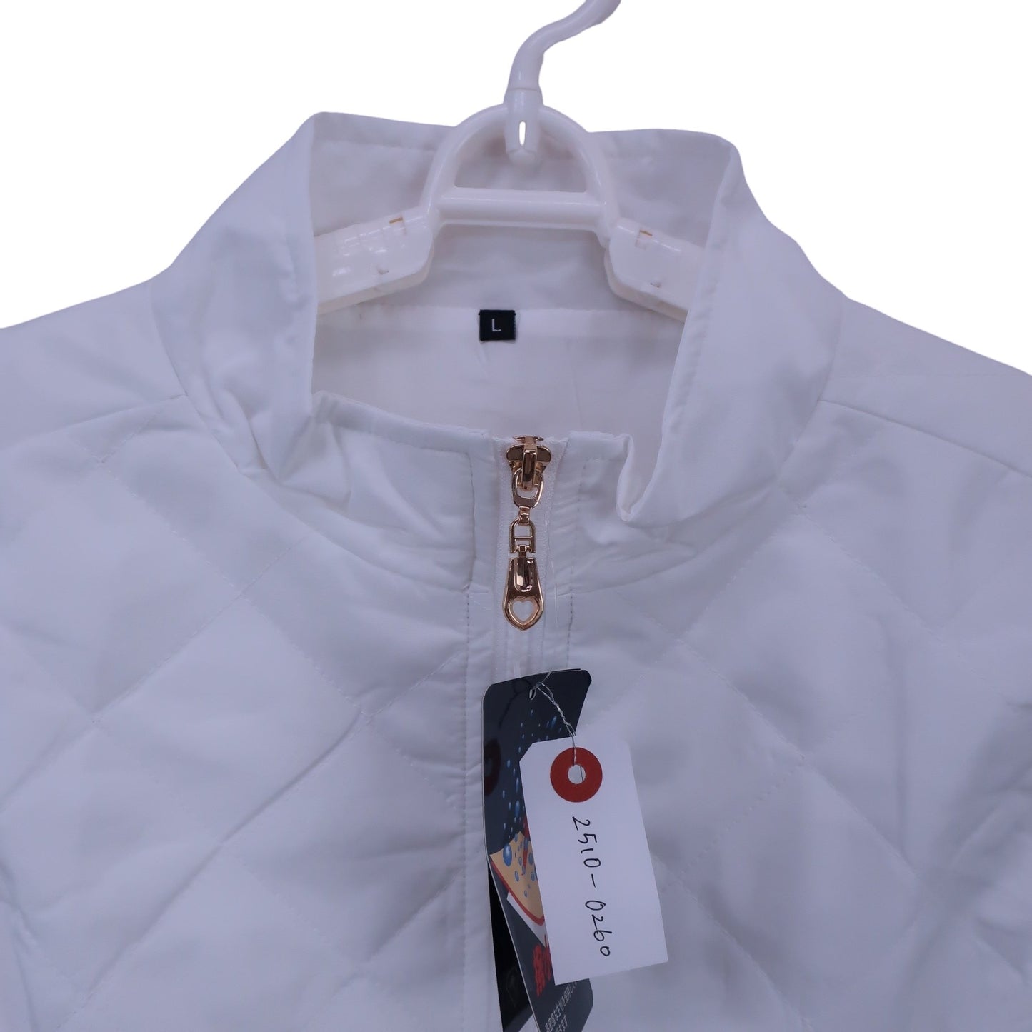 KEITH KNOX キルティングワンピース 白 レディース L N