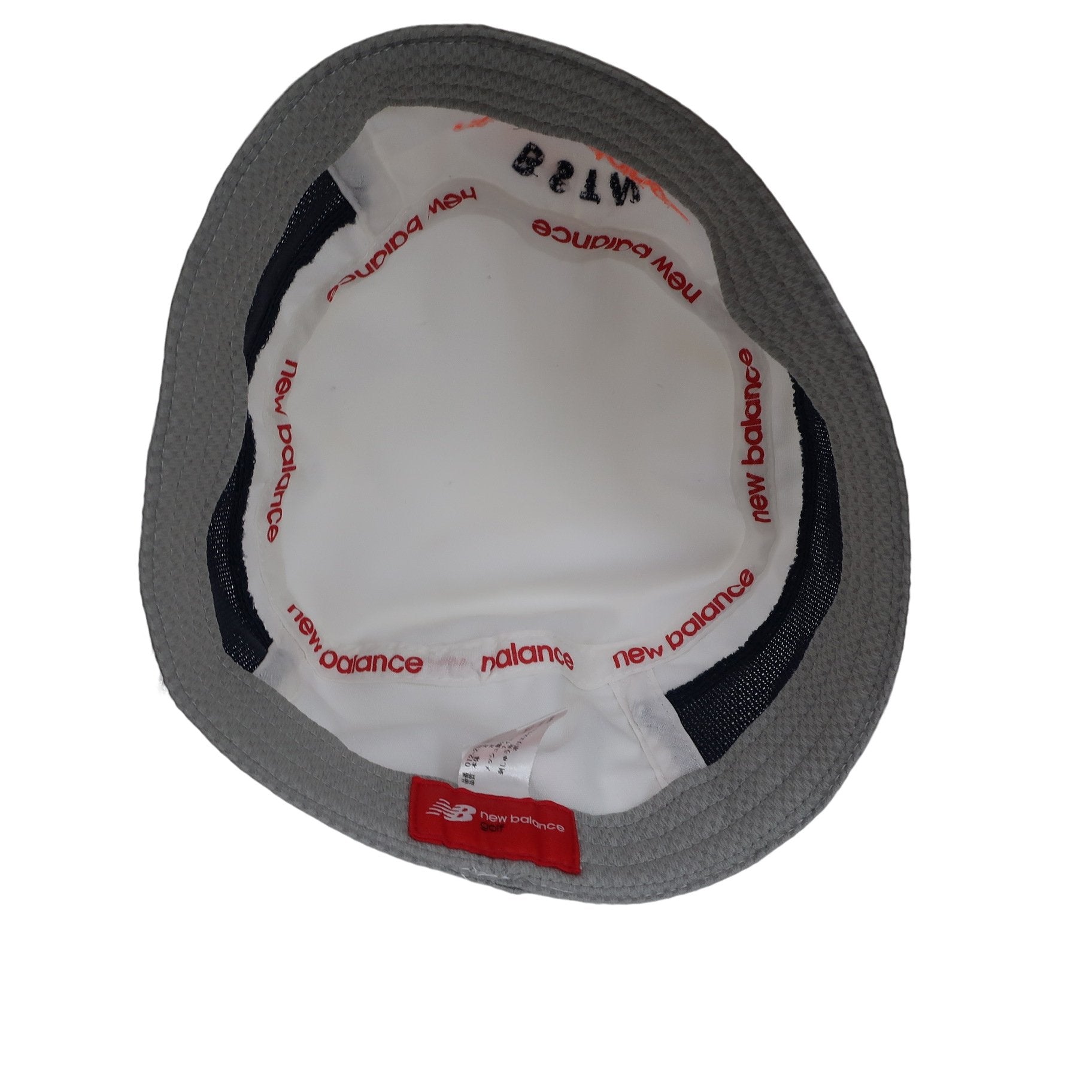 New Balance(ニューバランス) ハット 白ネイビー レディース フリーサイズ B
