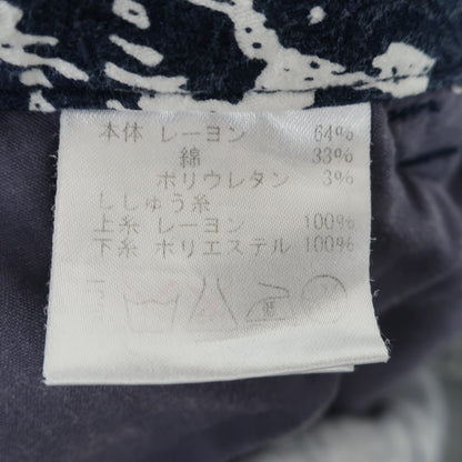 Rosasen(ロサーセン) パンツ ネイビー白総柄 レディース M B