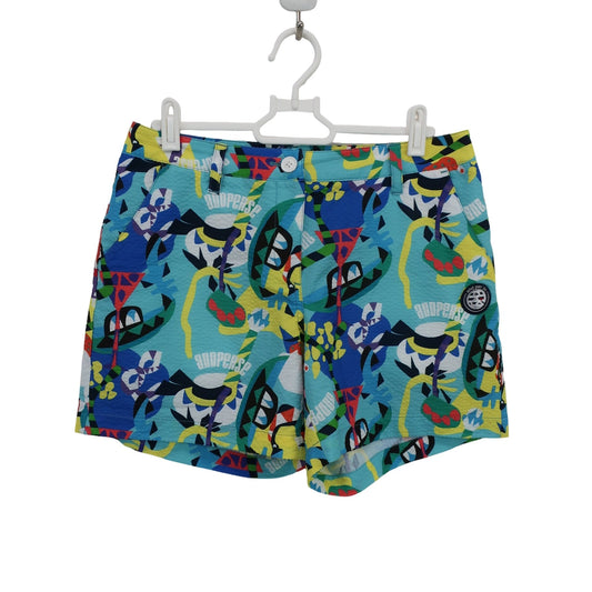 and per se(アンパスィ) ショートパンツ 水色総柄 レディース M A