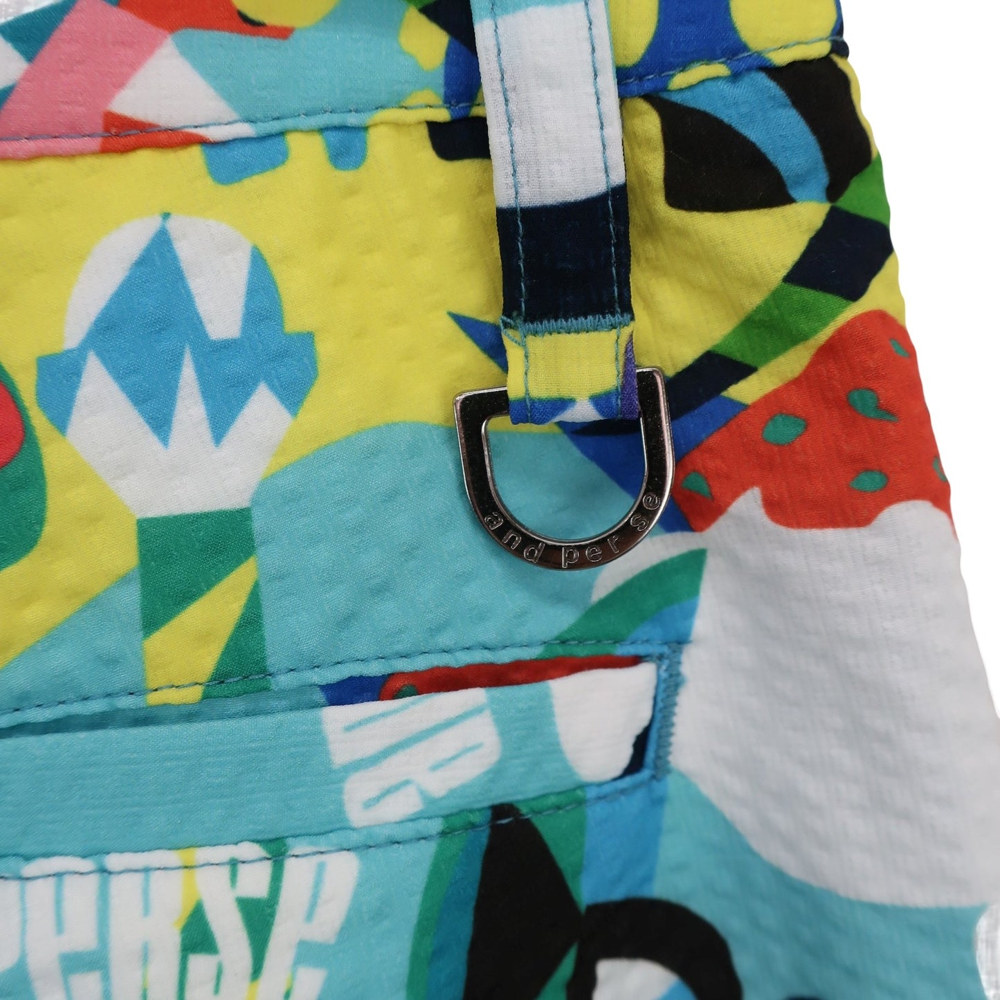 and per se(アンパスィ) ショートパンツ 水色総柄 レディース M A