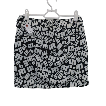 Munsingwear(マンシングウェア) スカート 黒白ロゴ文字柄 レディース 7 A