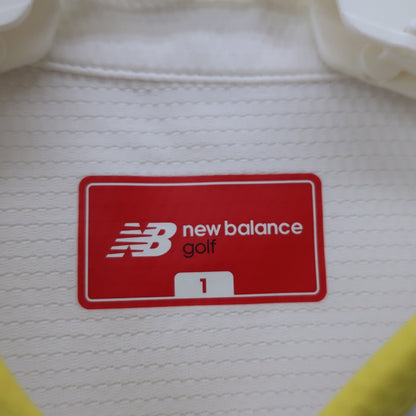 New Balance golf(ニューバランスゴルフ) ハーフジップシャツ 白黄色 レディース 1 A
