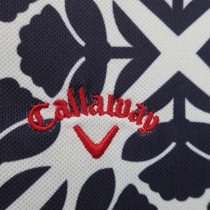 Callaway(キャロウェイ) ポロシャツ 白ネイビー総柄 レディース M 241-8151800 A