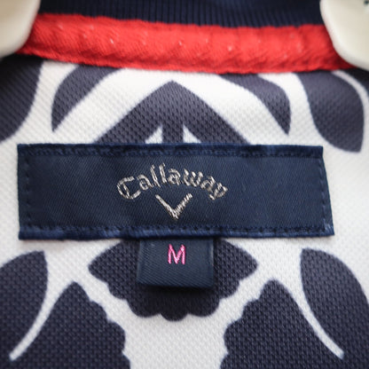 Callaway(キャロウェイ) ポロシャツ 白ネイビー総柄 レディース M 241-8151800 A