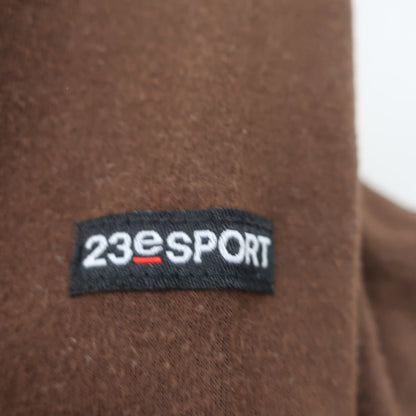 23区 SPORT(23区スポーツ) モックネックシャツ ベージュブラウン総柄 レディース 1 B