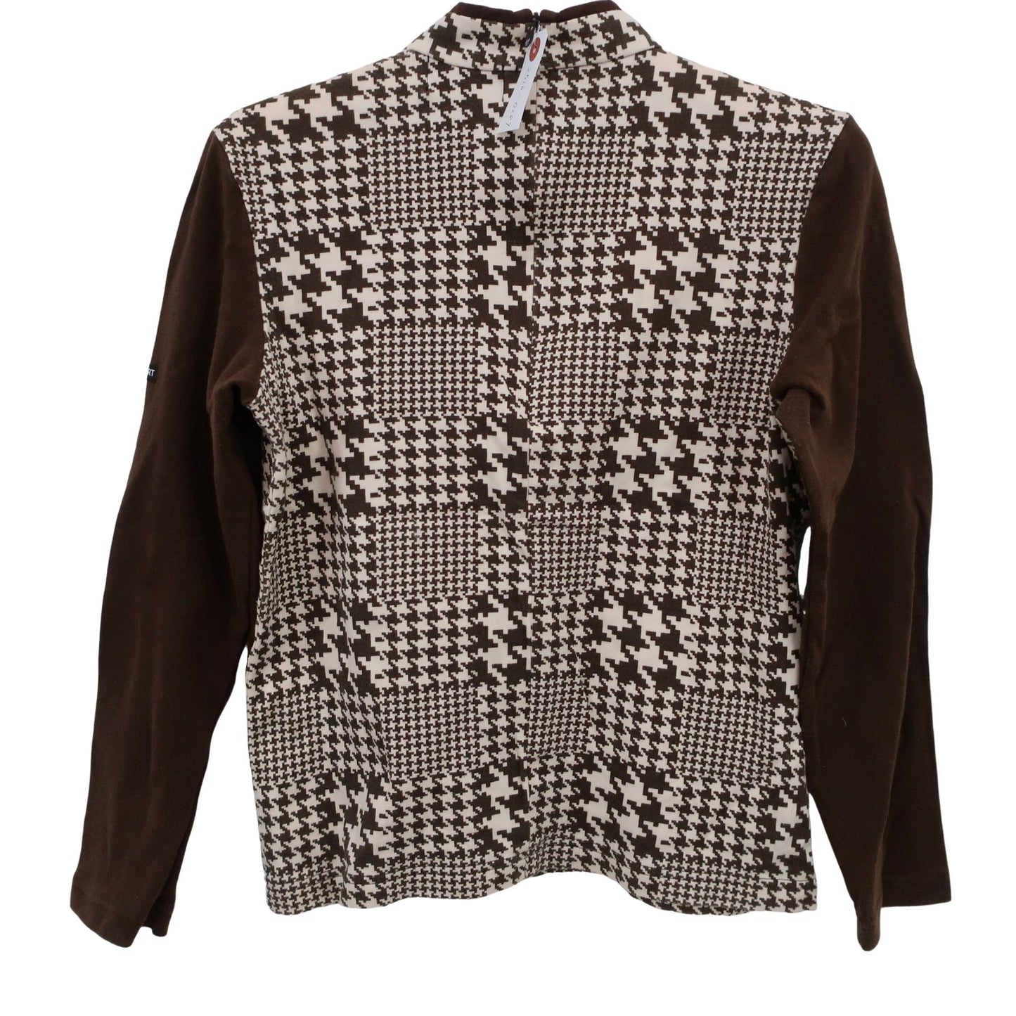 23区 SPORT(23区スポーツ) モックネックシャツ ベージュブラウン総柄 レディース 1 B