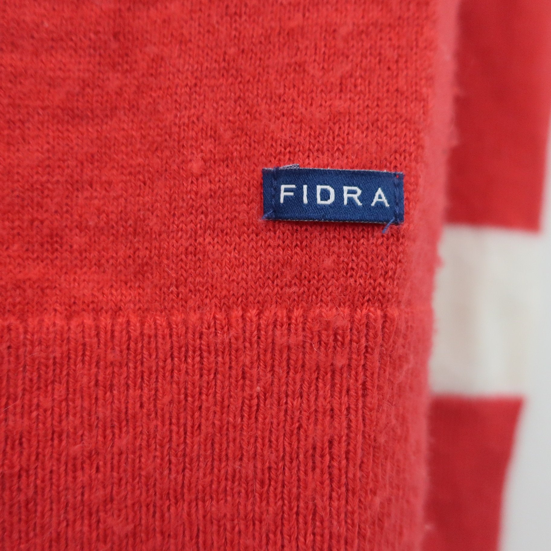 FIDRA(フィドラ) カーディガン 赤白ボーダー レディース S/P B