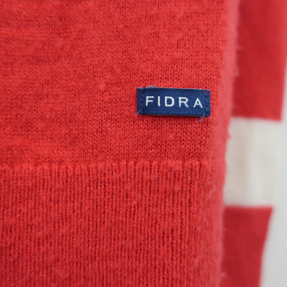 FIDRA(フィドラ) カーディガン 赤白ボーダー レディース S/P B