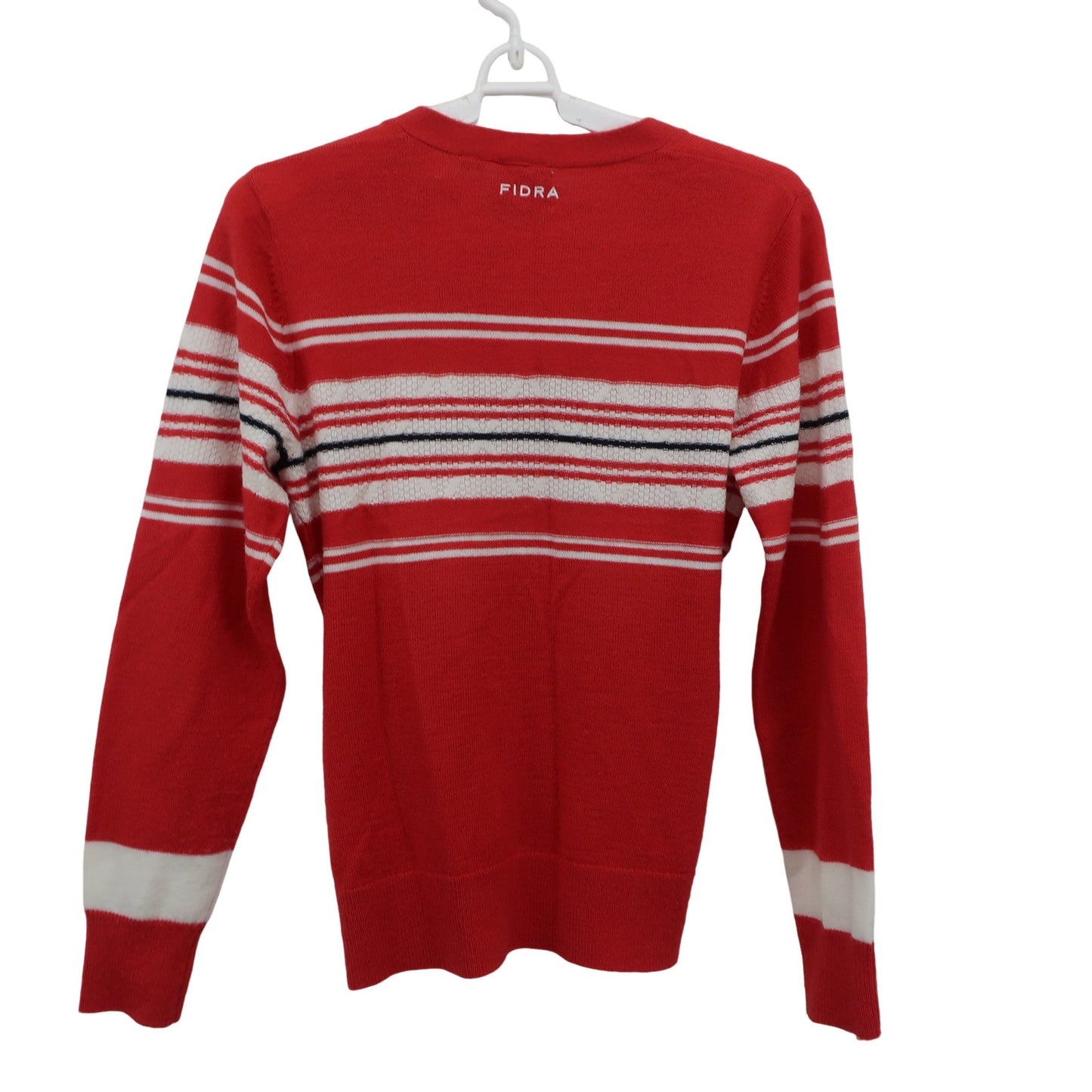FIDRA(フィドラ) カーディガン 赤白ボーダー レディース S/P B