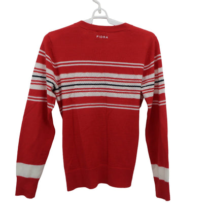 FIDRA(フィドラ) カーディガン 赤白ボーダー レディース S/P B