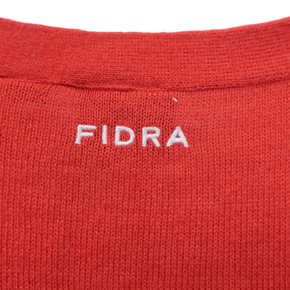 FIDRA(フィドラ) カーディガン 赤白ボーダー レディース S/P B