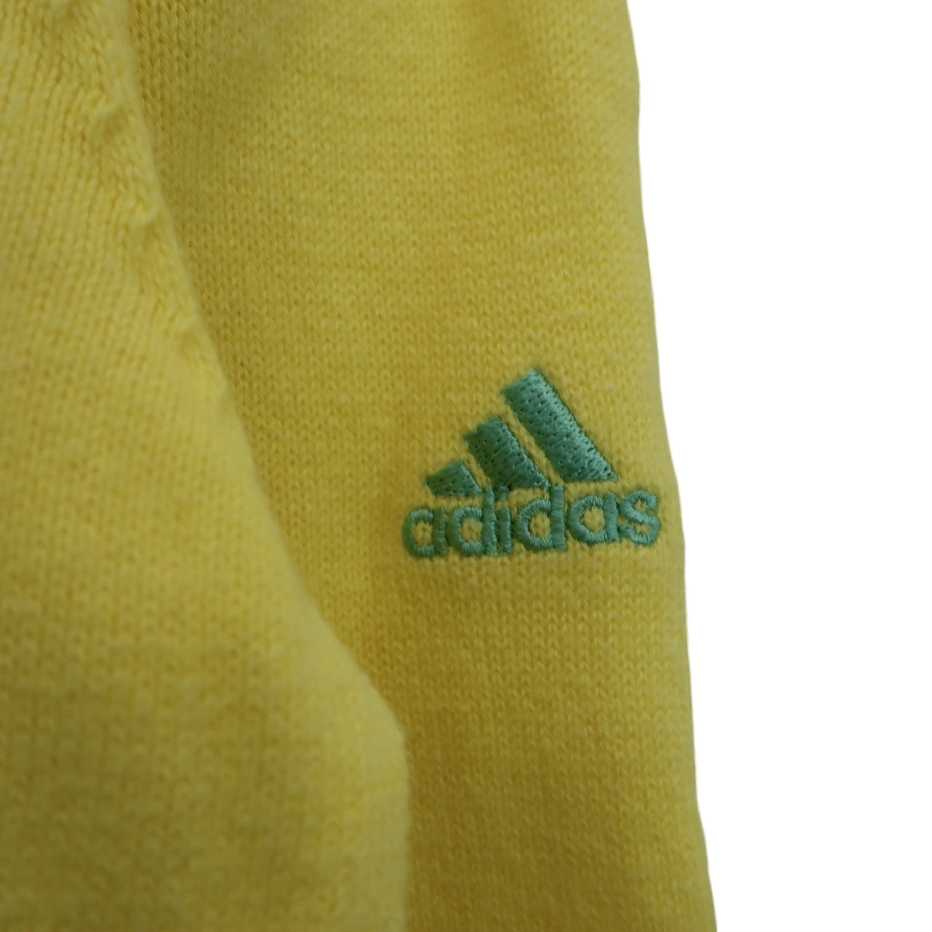 adidas(アディダス) ニットナイロンMIXブルゾン 黄色 レディース M A