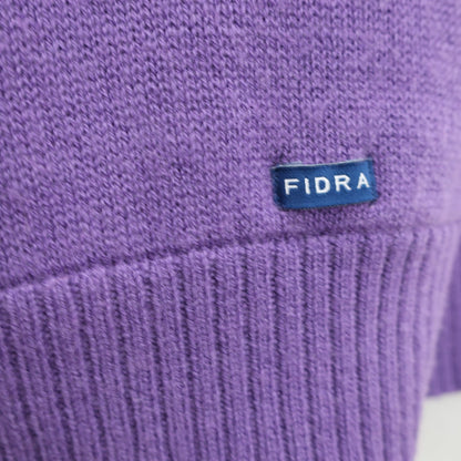 FIDRA(フィドラ) ニットブルゾン 紫 レディース S/P B