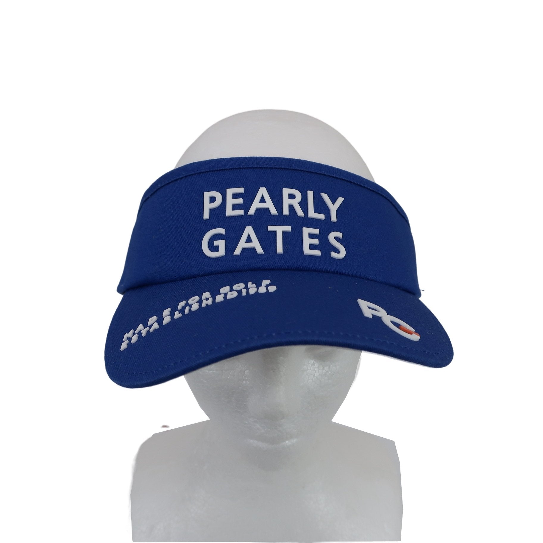 PEARLY GATES(パーリーゲイツ) サンバイザー 青 レディース フリーサイズ A