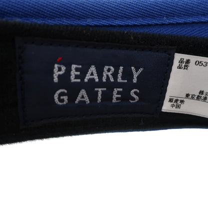 PEARLY GATES(パーリーゲイツ) サンバイザー 青 レディース フリーサイズ A