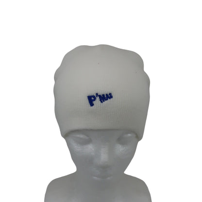 P’MAS GOLF ニット帽 白 レディース フリーサイズ S