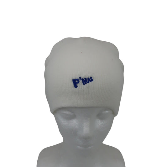 P’MAS GOLF ニット帽 白 レディース フリーサイズ S
