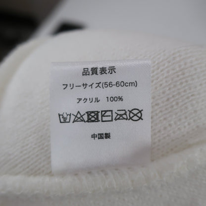 P’MAS GOLF ニット帽 白 レディース フリーサイズ S