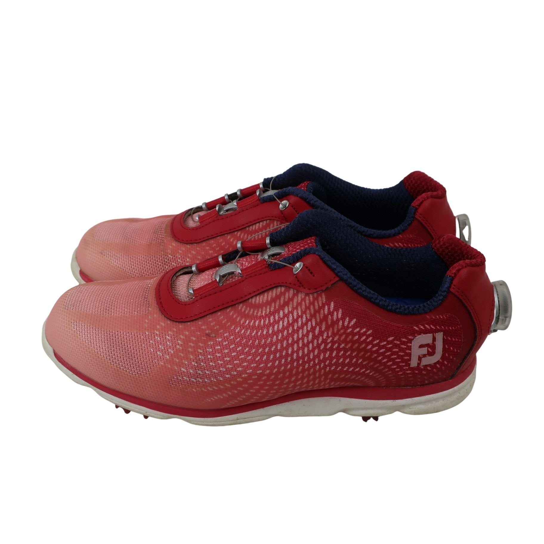 FOOTJOY(フットジョイ) ダイヤル式スパイクレスゴルフシューズ 赤 レディース 24.5cm 98009J B