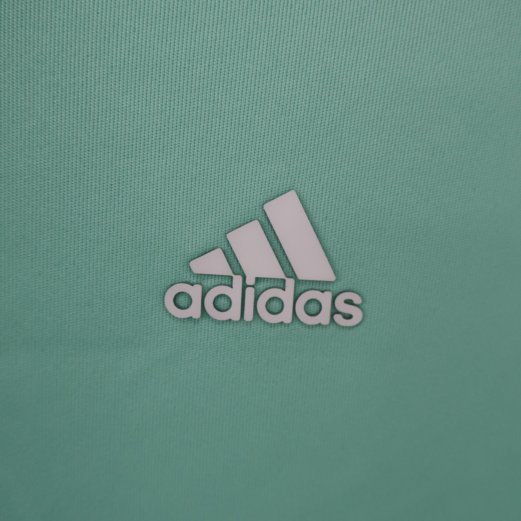 adidas(アディダス) ノースリーブモックネックシャツ ミントグリーン白 レディース M A