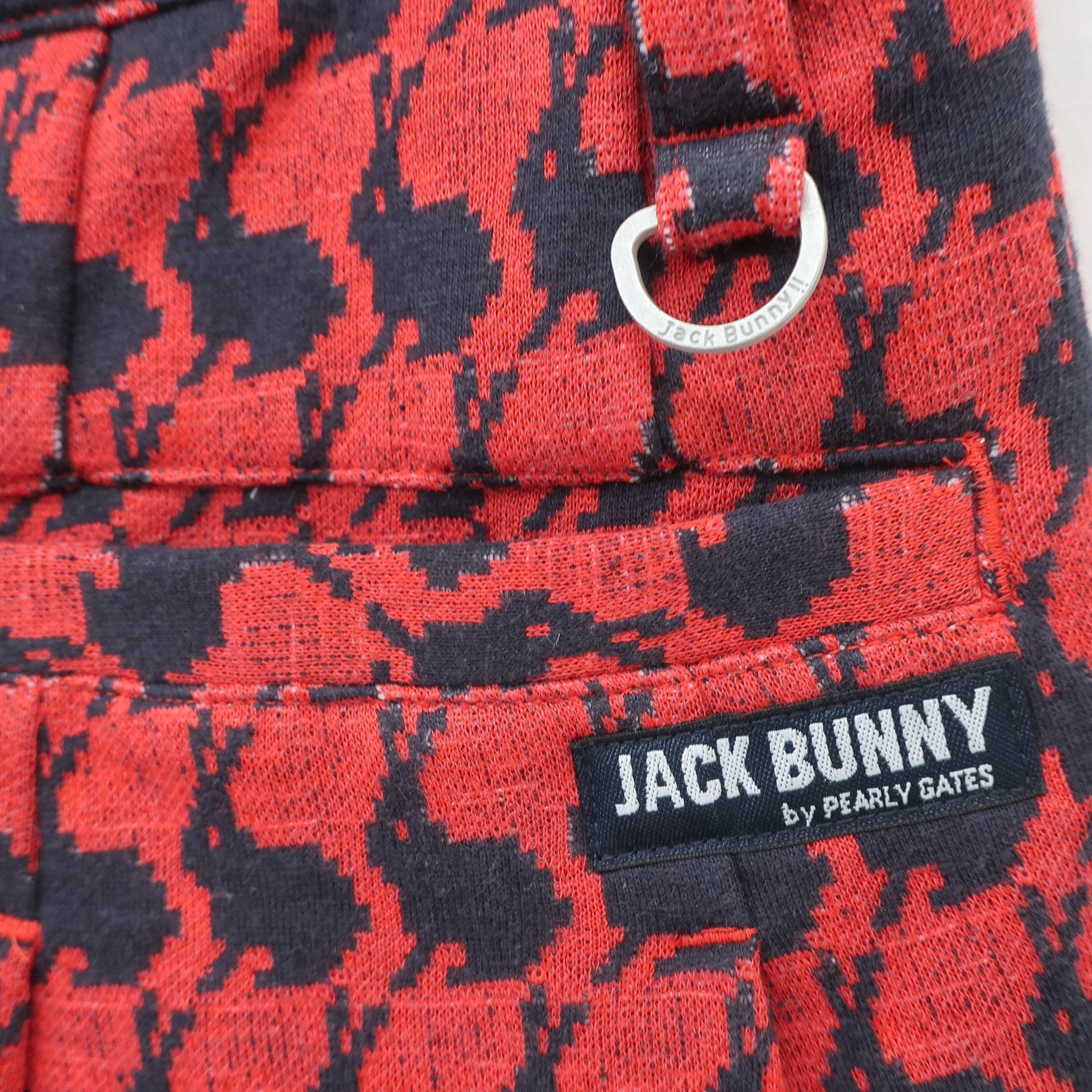 Jack Bunny(ジャックバニー) スカート 赤黒ウサギ柄 レディース 2 263-7234008 B