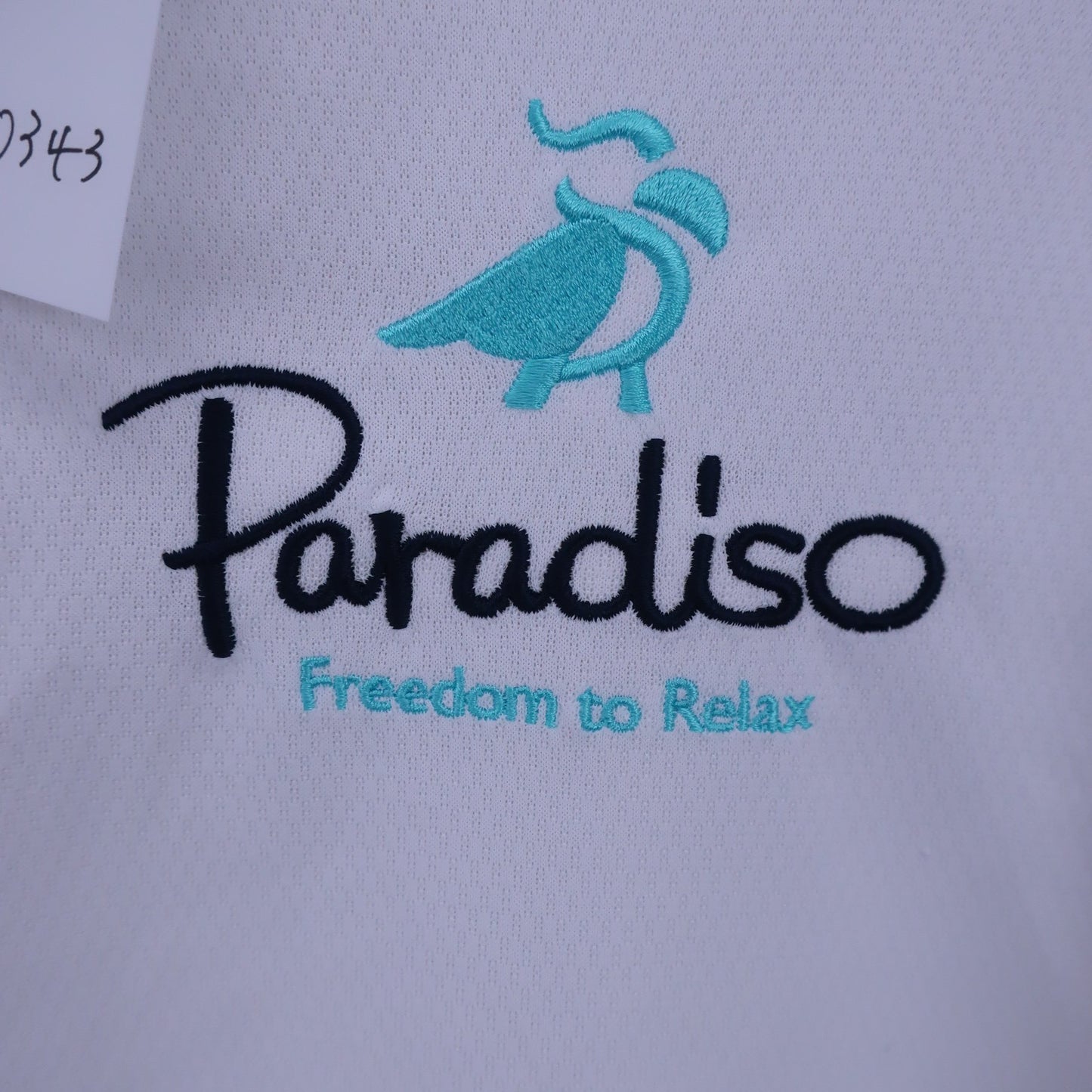 Paradiso(パラディーゾ) ポロシャツ 白 メンズ LL B