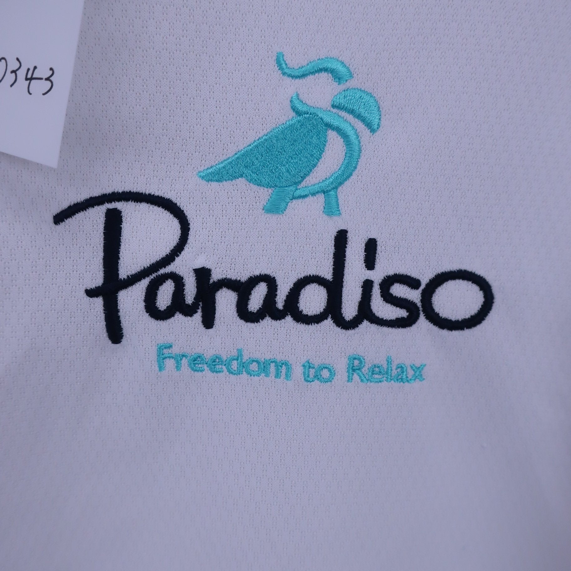 Paradiso(パラディーゾ) ポロシャツ 白 メンズ LL B