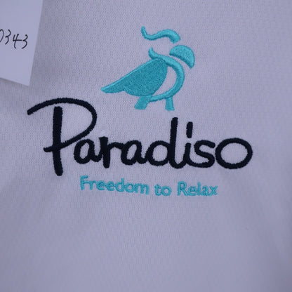 Paradiso(パラディーゾ) ポロシャツ 白 メンズ LL B