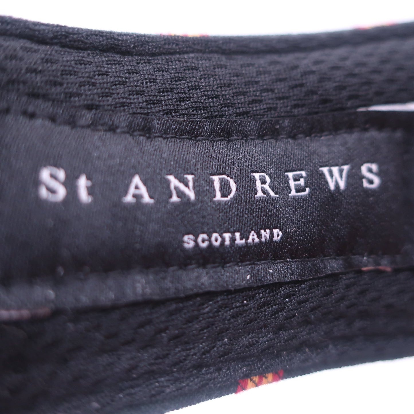 St ANDREWS(セントアンドリュース) サンバイザー 緑赤系ストライプ柄 メンズ フリーサイズ A