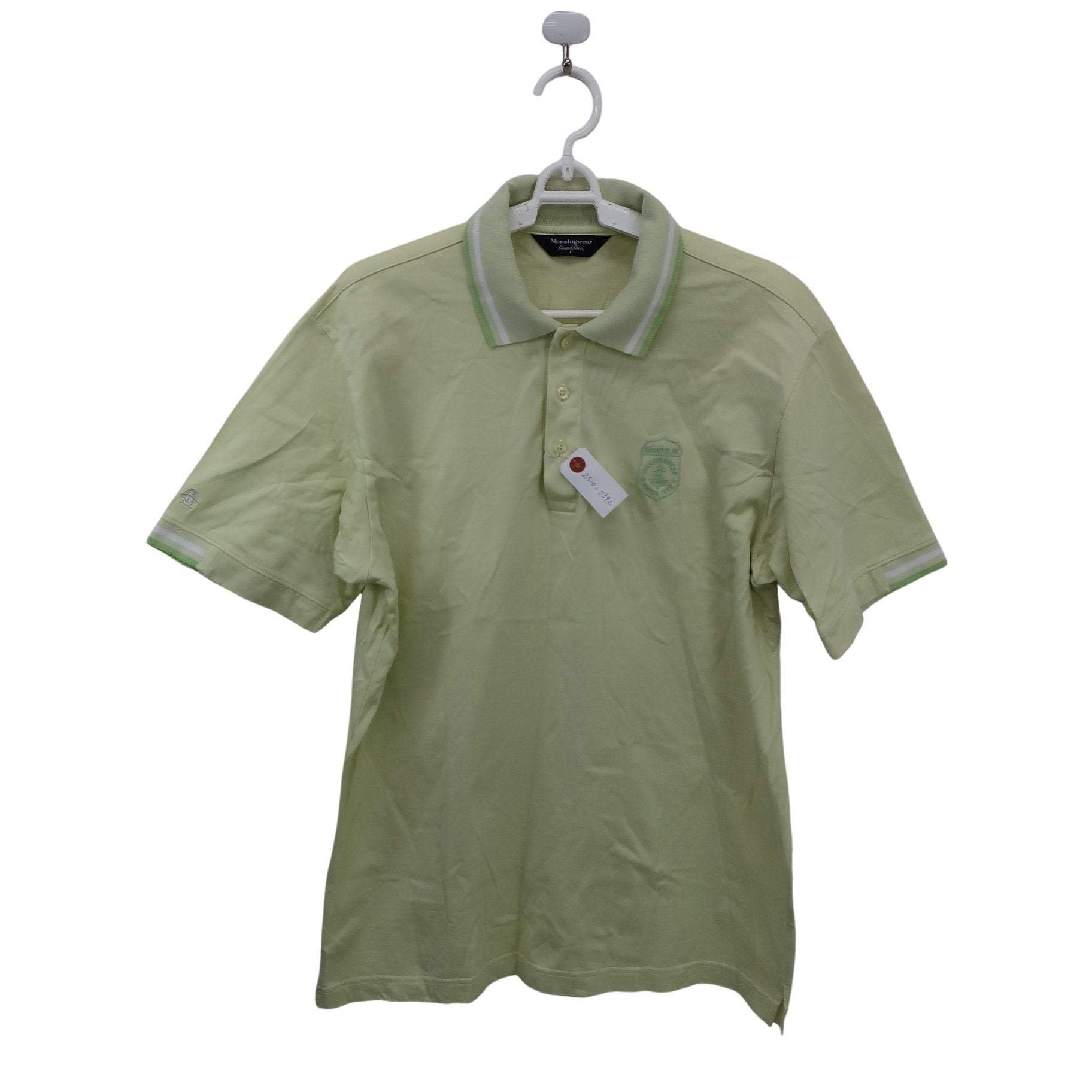 Munsingwear(マンシングウェア) ポロシャツ 黄緑 メンズ L B