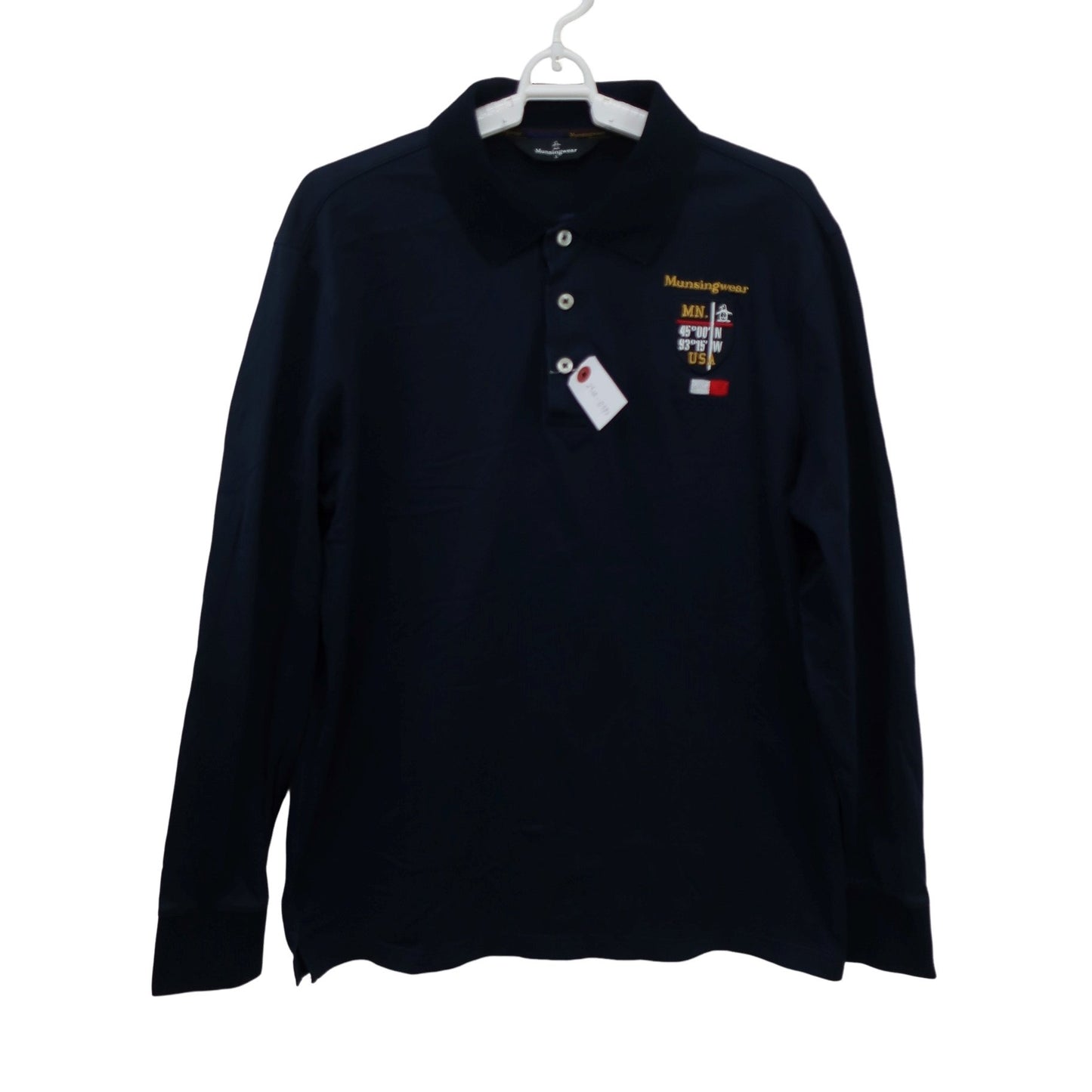 Munsingwear(マンシングウェア) 長袖ポロシャツ ネイビー メンズ L B