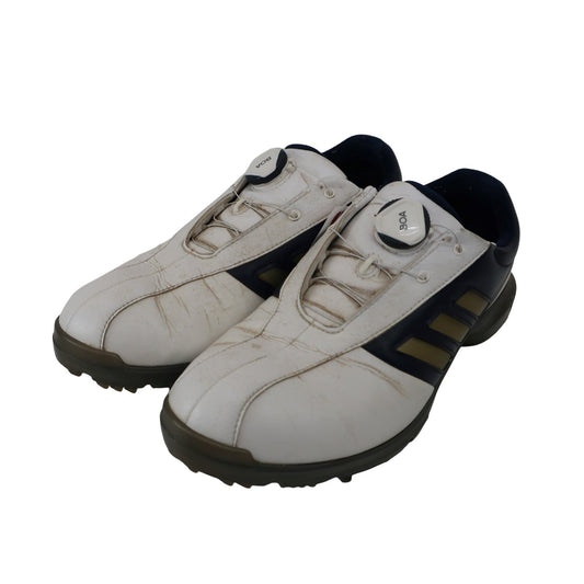 adidas(アディダス) ダイヤル式ゴルフシューズ 白ネイビー メンズ 25.0cm C