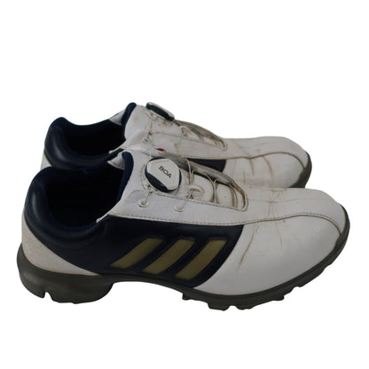 adidas(アディダス) ダイヤル式ゴルフシューズ 白ネイビー メンズ 25.0cm C