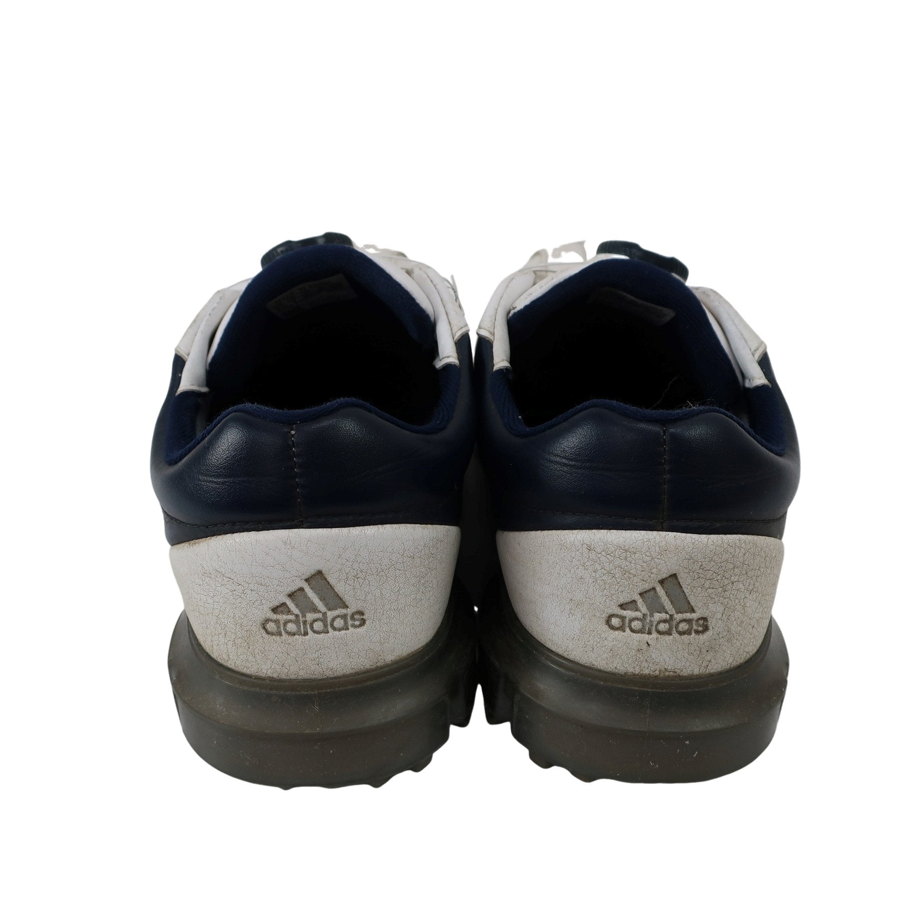 adidas(アディダス) ダイヤル式ゴルフシューズ 白ネイビー メンズ 25.0cm C