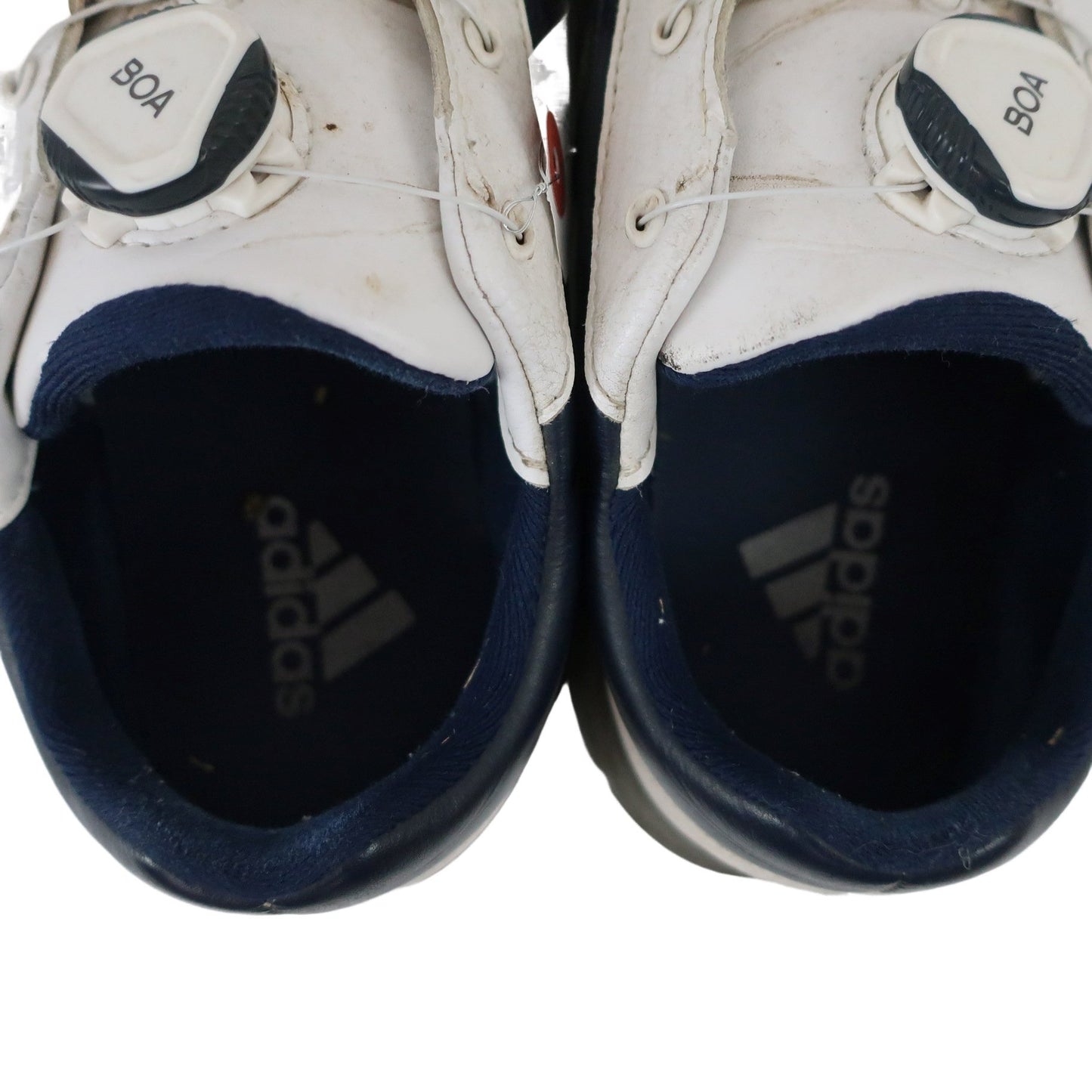 adidas(アディダス) ダイヤル式ゴルフシューズ 白ネイビー メンズ 25.0cm C